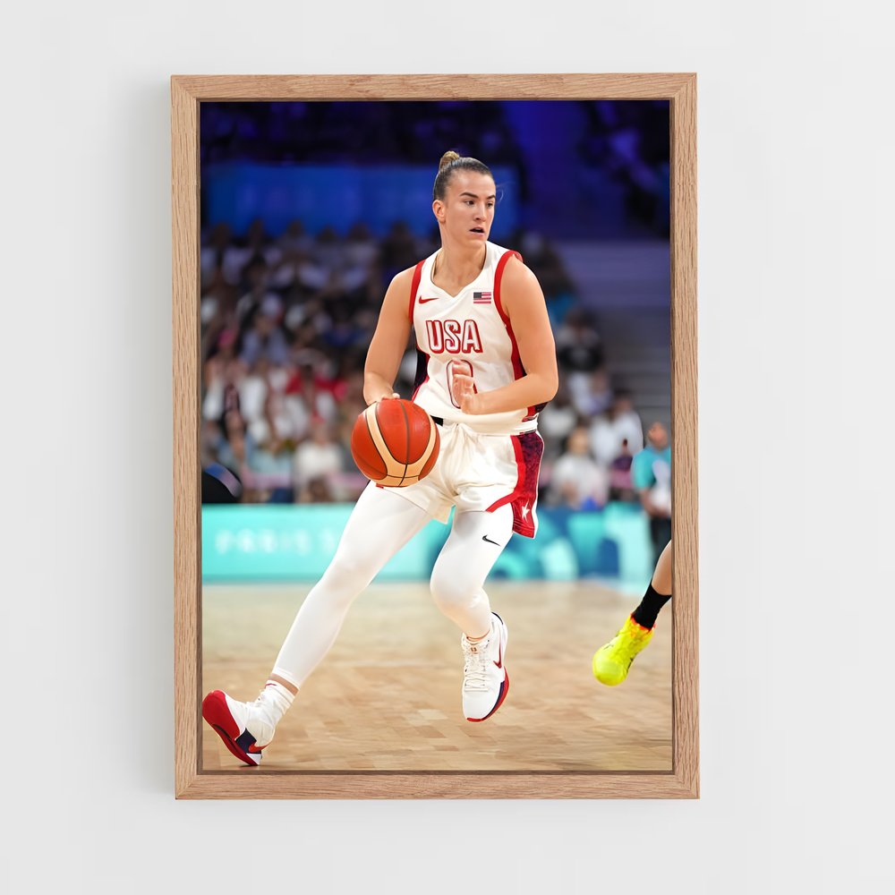 Poster La Course de Sabrina – affiche Basketball (vue 4)